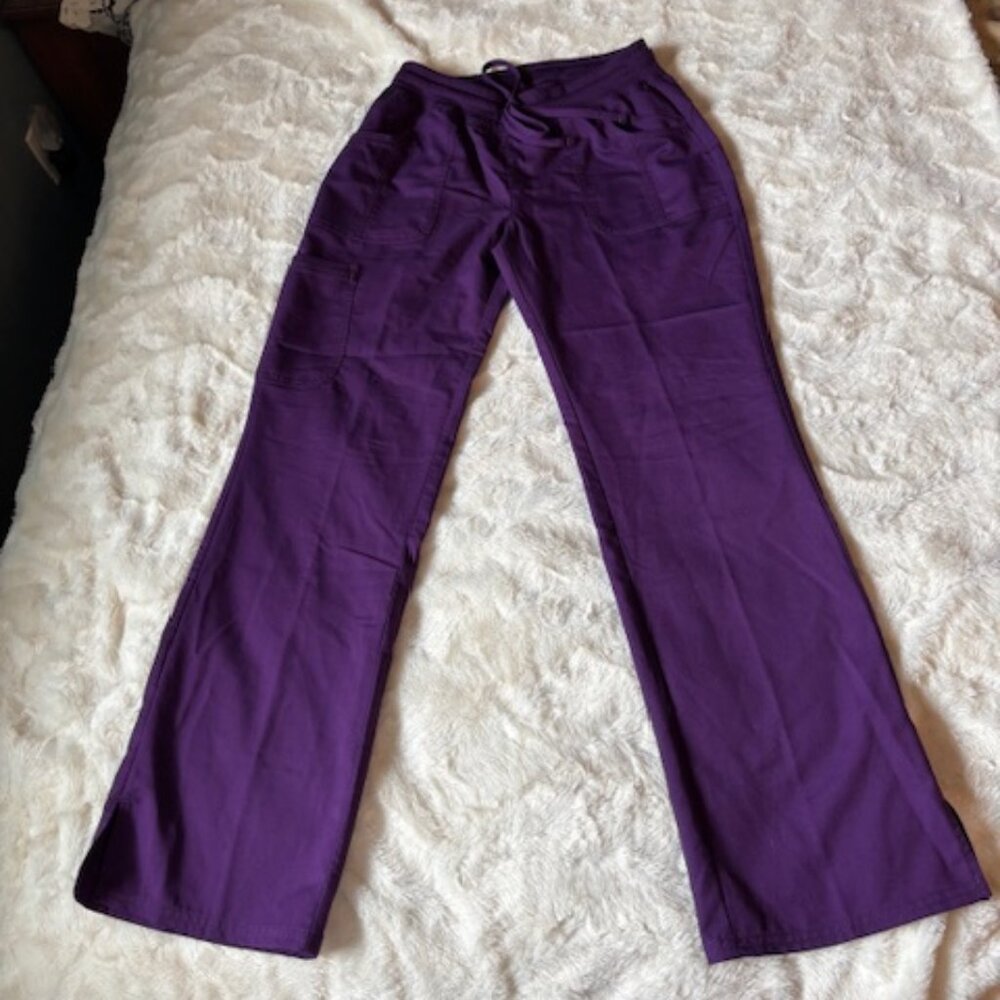 2/$40 Scrubstar Purple Nurse Medical Uniform Scrub Style No WC013 Ladies Sz S